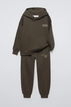 CONJUNTO DE SWEATSHIRT COM CAPUZ E JOGGER-ZARA Fashion