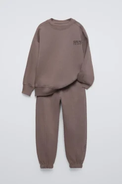 CONJUNTO DE SWEATSHIRT E CALÇAS JOGGER-ZARA Hot