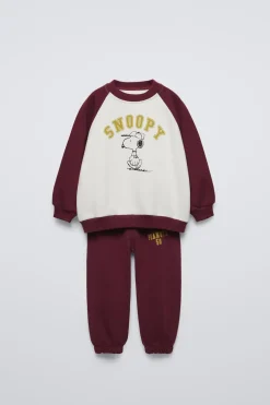 CONJUNTO DE SWEATSHIRT E CALÇAS SNOOPY PEANUTS™-ZARA Online