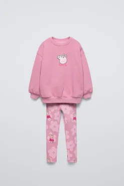 CONJUNTO DE SWEATSHIRT E LEGGINGS PEPPA PIG ™-ZARA Fashion