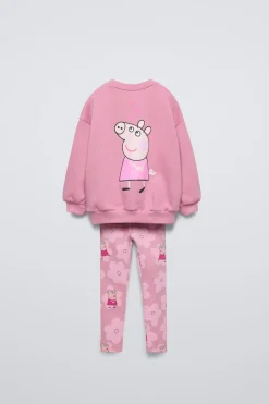 CONJUNTO DE SWEATSHIRT E LEGGINGS PEPPA PIG ™-ZARA Fashion