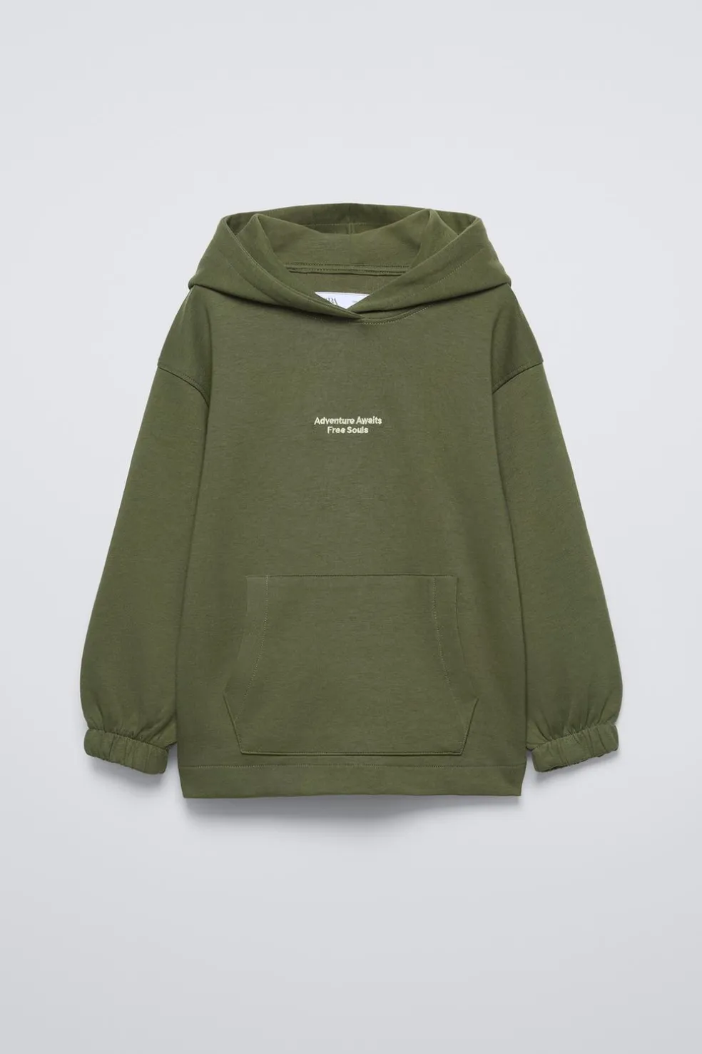 CONJUNTO DE SWEATSHIRT E CALÇAS JOGGER COM MENSAGEM BORDADA-ZARA Fashion