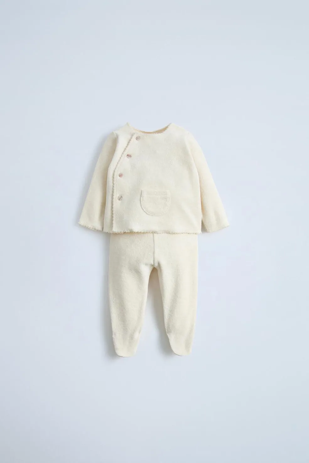 CONJUNTO DE TERRYCLOTH, T-SHIRT E POLAINA-ZARA Fashion