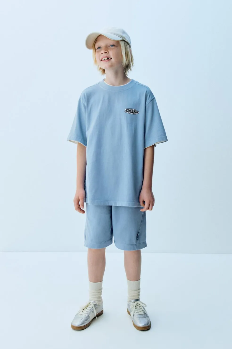 CONJUNTO DE T-SHIRT E CALÇÕES BERMUDA GARMENT DYE-ZARA Flash Sale