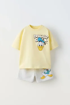 CONJUNTO JOGGER DE T-SHIRT E CALÇÕES BERMUDA PATO DONALD © DISNEY-ZARA Fashion