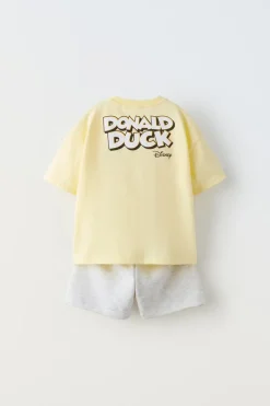 CONJUNTO JOGGER DE T-SHIRT E CALÇÕES BERMUDA PATO DONALD © DISNEY-ZARA Fashion