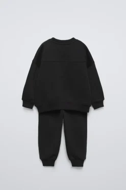 CONJUNTO JOGGING DE SWEATSHIRT E JOGGER COM ETIQUETA-ZARA Online