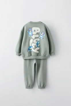 CONJUNTO JOGGING DE SWEATSHIRT E CALÇAS BLUEY © LUDO STUDIO-ZARA Discount