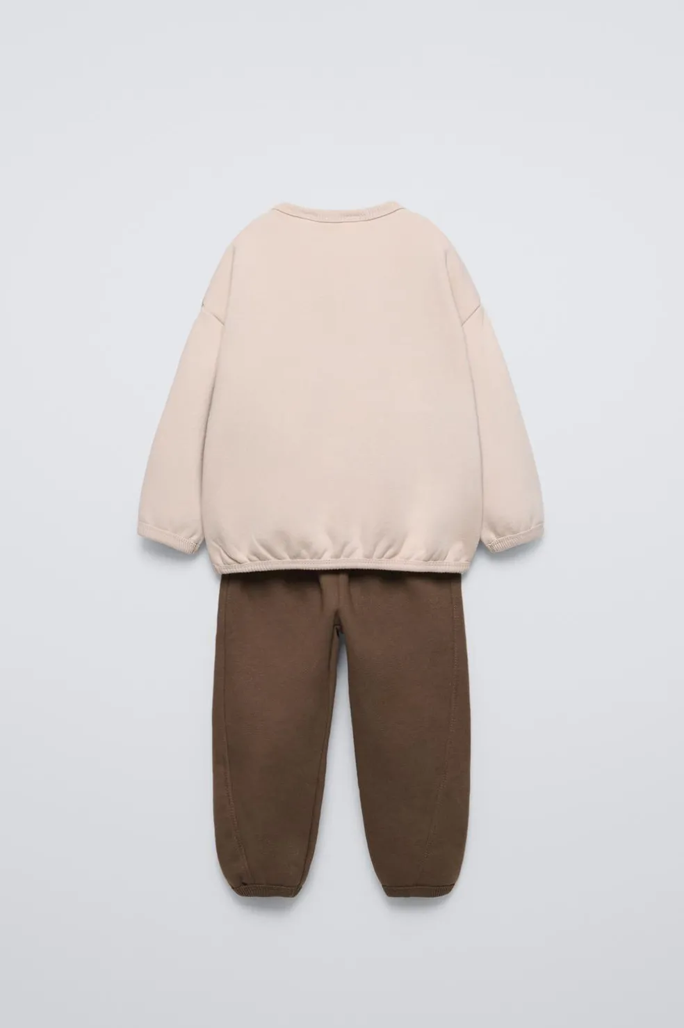 CONJUNTO JOGGING DE SWEATSHIRT E JOGGERS COM TEXTO EM FELPA-ZARA Fashion