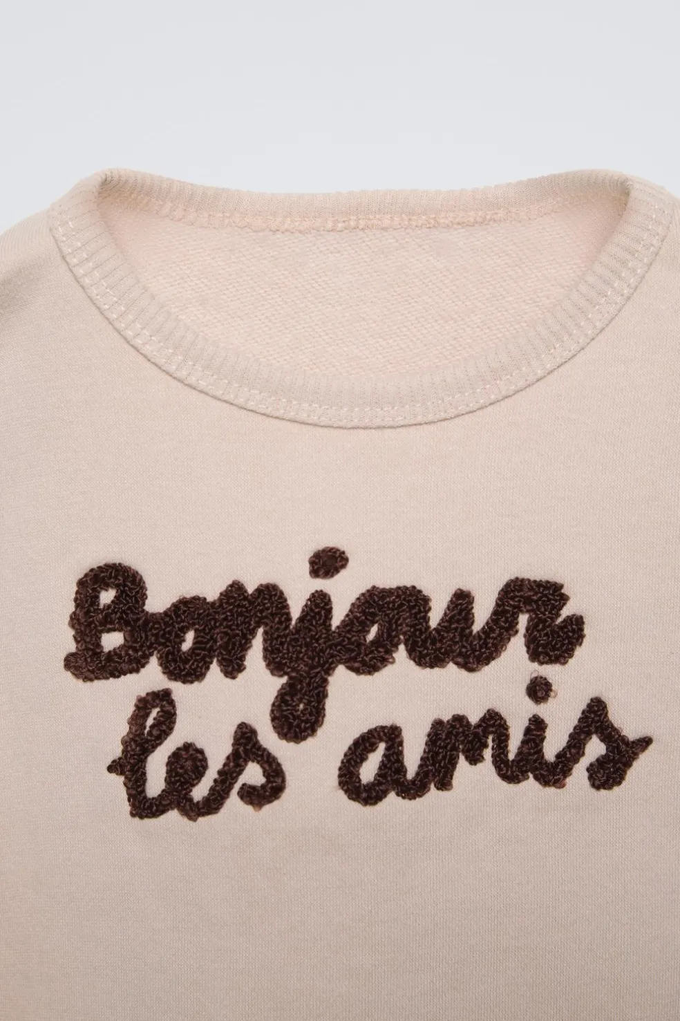 CONJUNTO JOGGING DE SWEATSHIRT E JOGGERS COM TEXTO EM FELPA-ZARA Fashion
