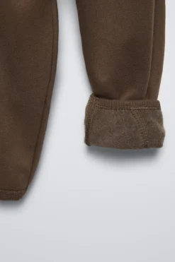 CONJUNTO JOGGING DE SWEATSHIRT E JOGGERS COM TEXTO EM FELPA-ZARA Fashion