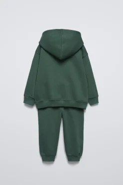CONJUNTO JOGGING DE SWEATSHIRT E CALÇAS COM MENSAGEM E ETIQUETA-ZARA Hot