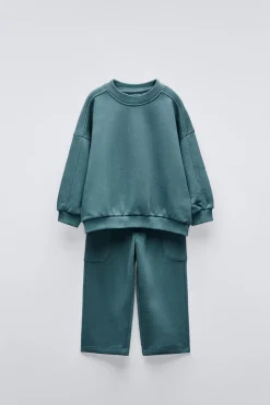 CONJUNTO JOGGING DE SWEATSHIRT E CALÇAS-ZARA Flash Sale