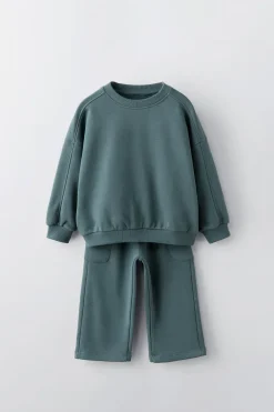 CONJUNTO JOGGING DE SWEATSHIRT E CALÇAS-ZARA Flash Sale