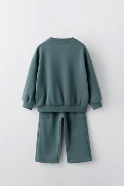 CONJUNTO JOGGING DE SWEATSHIRT E CALÇAS-ZARA Flash Sale