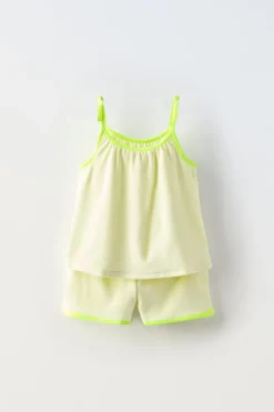 CONJUNTO TERRYCLOTH DE TOP E CALÇÕES BERMUDA-ZARA Sale