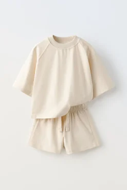 CONJUNTO T-SHIRT E CALÇÕES BERMUDA-ZARA Cheap