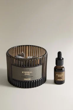 ZARA Fragrâncias Para Casa|Fragrâncias Para Casa^DIFUSOR DE PEDRAS VULCÂNICAS ETERNAL OUD Castanho-vigoré