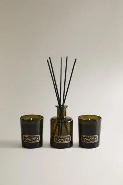 ZARA Fragrâncias Para Casa|Fragrâncias Para Casa^DISCOVERY SET CHIMNEY (CONJUNTO DE 3) Verde