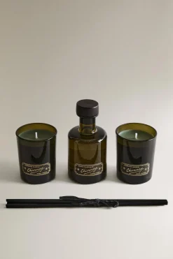 ZARA Fragrâncias Para Casa|Fragrâncias Para Casa^DISCOVERY SET CHIMNEY (CONJUNTO DE 3) Verde