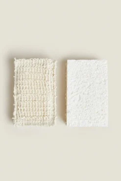 ZARA Lavandarias / Limpeza|Lavandarias / Limpeza^ESPONJA PALHA-D'AÇO (PACK DE 2) Bege-claro