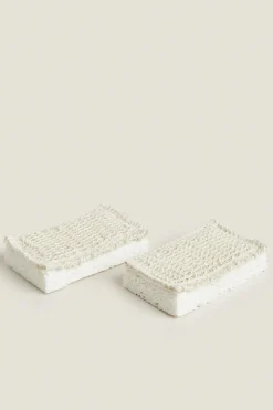 ZARA Lavandarias / Limpeza|Lavandarias / Limpeza^ESPONJA PALHA-D'AÇO (PACK DE 2) Bege-claro