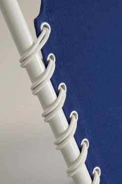 ZARA Móveis|Móveis^ESPREGUIÇADEIRA EXTERIOR DOBRÁVEL LONA Cru / Azul-marinho