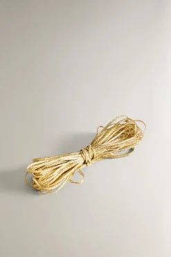 ZARA Presentes Para O Lar|Presentes Para O Lar^FITA PRESENTES BRILHO NATAL Dourado