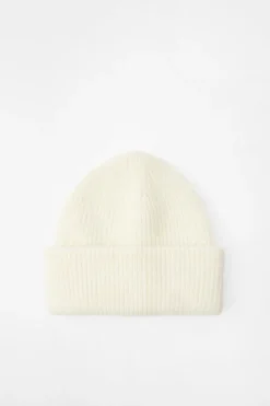 ZARA Winter Layersnew|Acessórios / Bijuteria^GORRO BEANIE COM PONTO DE VOLTA Branco-marfim