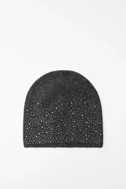 ZARA Winter Layersnew|Acessórios / Bijuteria^GORRO BEANIE COM STRASS Cinzento-antracite