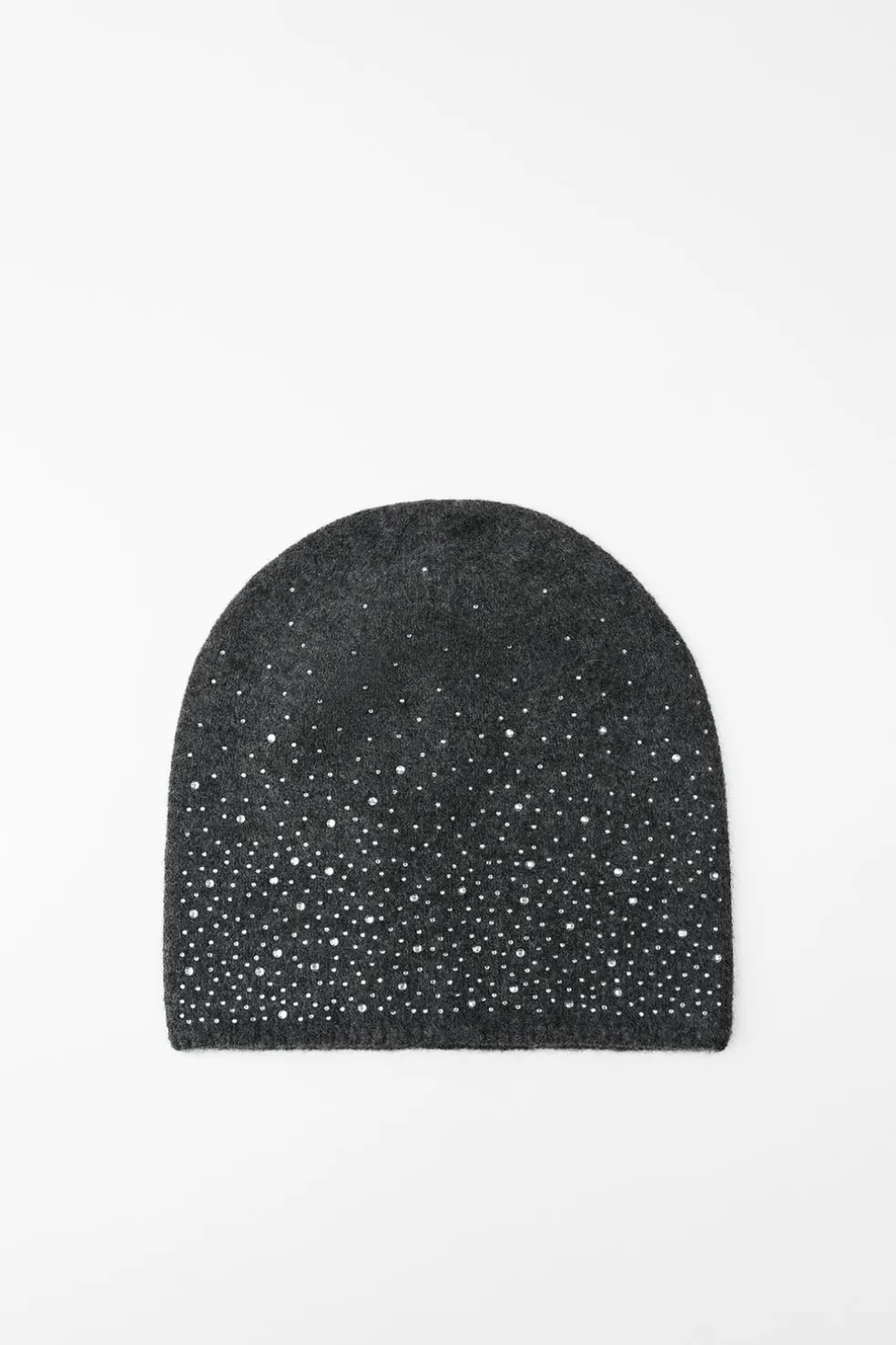 ZARA Winter Layersnew|Acessórios / Bijuteria^GORRO BEANIE COM STRASS Cinzento-antracite