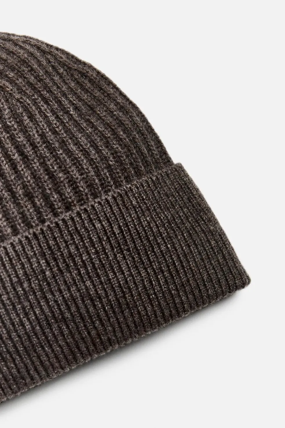 ZARA Vestuário De Inverno|Acessórios^GORRO COM MISTURA DE LÃ Castanho