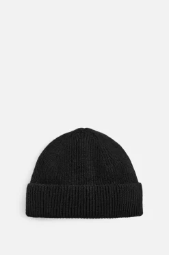 ZARA Vestuário De Inverno|Acessórios^GORRO CURTO DE MALHA COM LÃ Preto