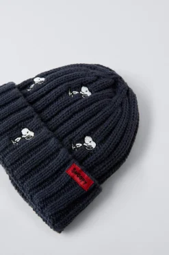 GORRO DE MALHA COM BORDADOS SNOOPY PEANUTS™-ZARA Sale