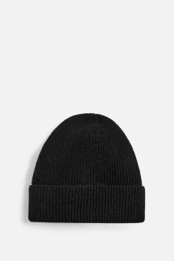 ZARA Vestuário De Inverno|Acessórios^GORRO DE MALHA COM LÃ Preto