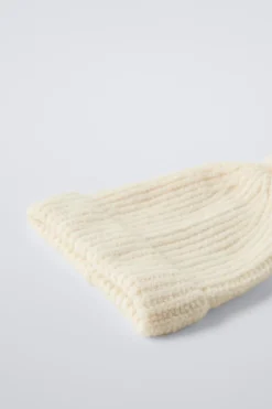 GORRO DE MALHA COM POMPOM-ZARA Best Sale