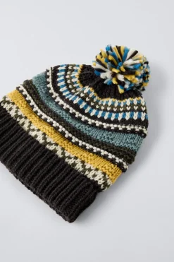 GORRO MALHA JACQUARD POMPOM-ZARA Shop