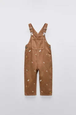 JARDINEIRAS DE SARJA COM FLORES BORDADAS-ZARA Flash Sale