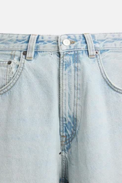 ZARA Calças De Ganga^JEANS BAGGY FIT Azul-claro