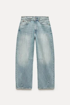 ZARA Jeans^JEANS TRF BAGGY BALLOON DE CINTURA MÉDIA Índigo