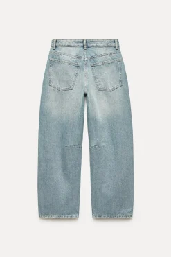 ZARA Jeans^JEANS TRF BAGGY BALLOON DE CINTURA MÉDIA Índigo