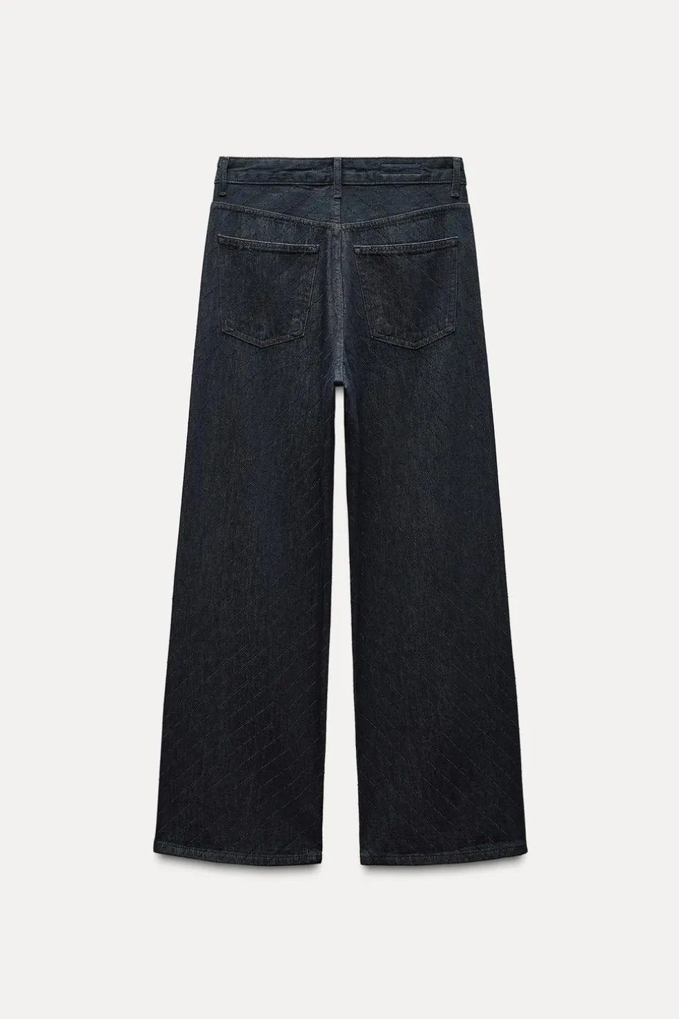 ZARA Jeans^JEANS TRF BAGGY BRILHO CINTURA SUBIDA Índigo-escuro