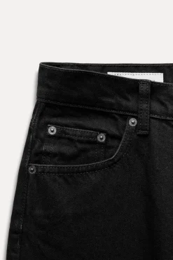 ZARA Jeans^JEANS TRF BALLOON CINTURA MÉDIA Preto