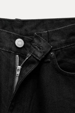 ZARA Jeans^JEANS TRF BALLOON CINTURA MÉDIA Preto
