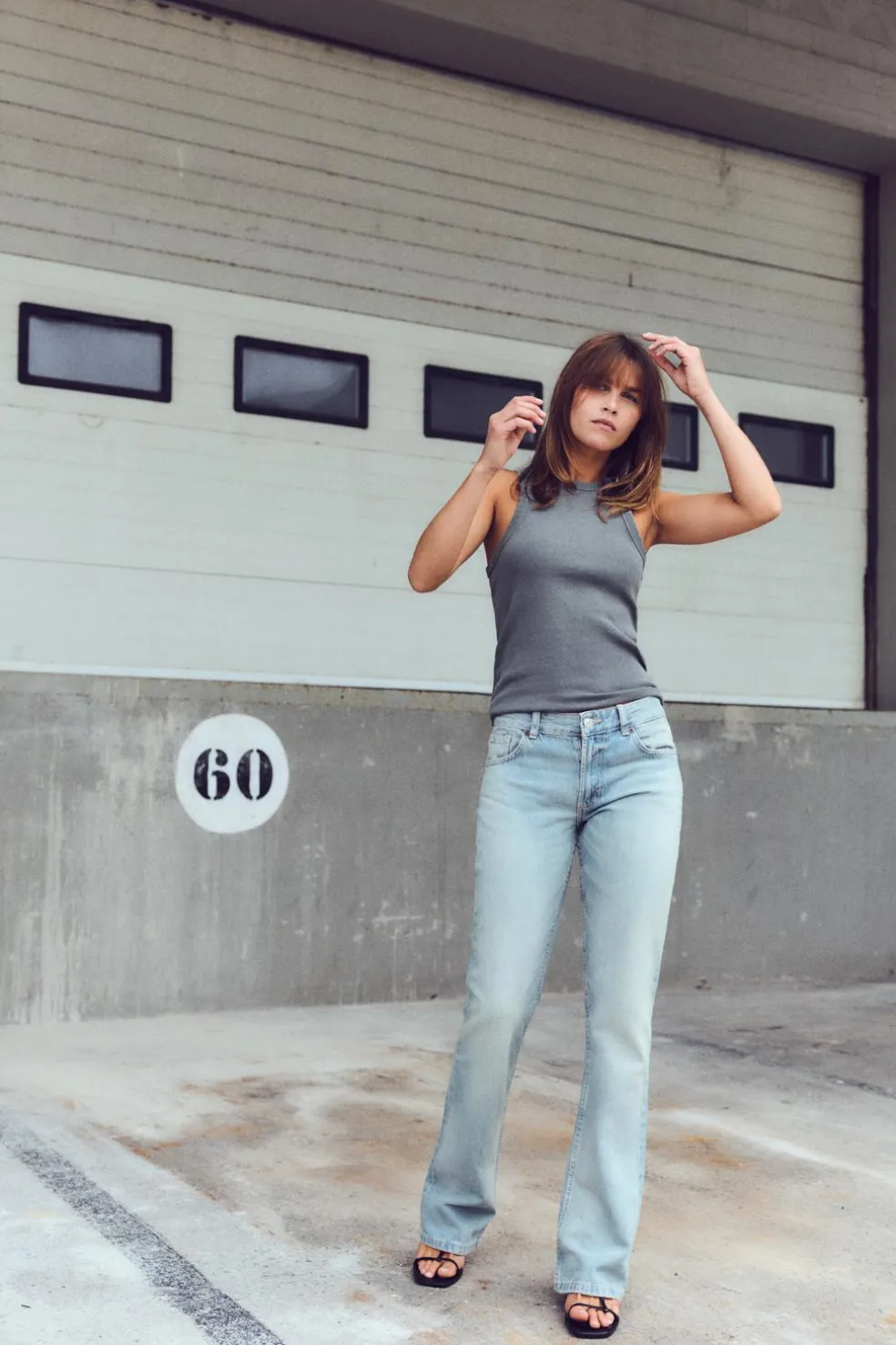 ZARA Jeans^JEANS TRF BOOTCUT CINTURA MÉDIA Azul-claro