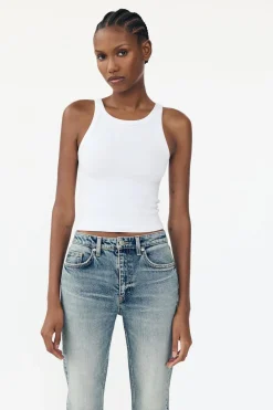 ZARA Jeans^JEANS TRF CROPPED BOCA DE SINO CINTURA SUBIDA Azul