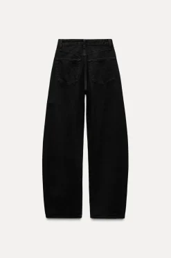 ZARA Jeans^JEANS TRF EXTRA CURVED CINTURA MÉDIA Preto