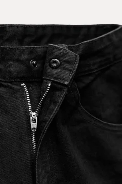 ZARA Jeans^JEANS TRF EXTRA CURVED CINTURA MÉDIA Preto