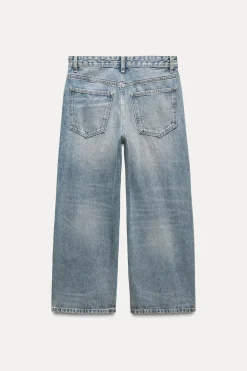 ZARA Jeans^JEANS TRF RELAXED CINTURA MÉDIA Azul-claro
