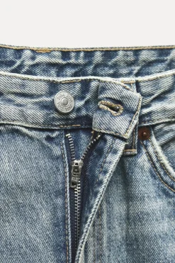 ZARA Jeans^JEANS TRF RELAXED CINTURA MÉDIA Azul-claro